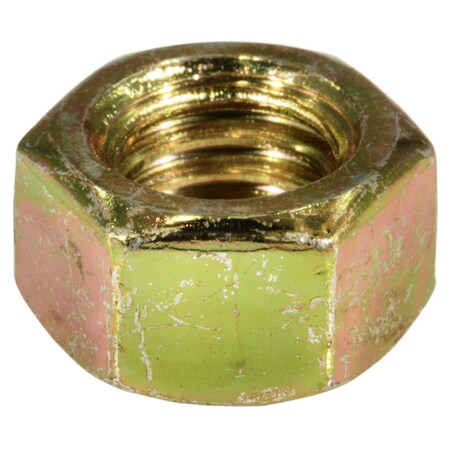 Midwest Fastener Hex Nut, 3/8"-16, Steel, Zinc Yellow, 6 PK 60663